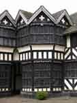 Little Moreton Hall gabled windows