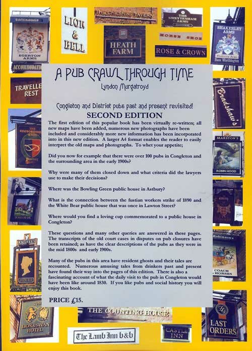 A Pub Crawl Through Time Back Cover by Lyndon Murgatroyd